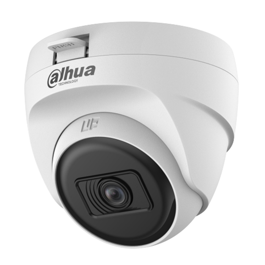 [DH-HAC-T1A51N-U-0280B-S3-DIP] Dahua - Cámara Domo Turret HDCVI 5MP Lente 2.8mm Smart IR 25m [Serie Cooper]