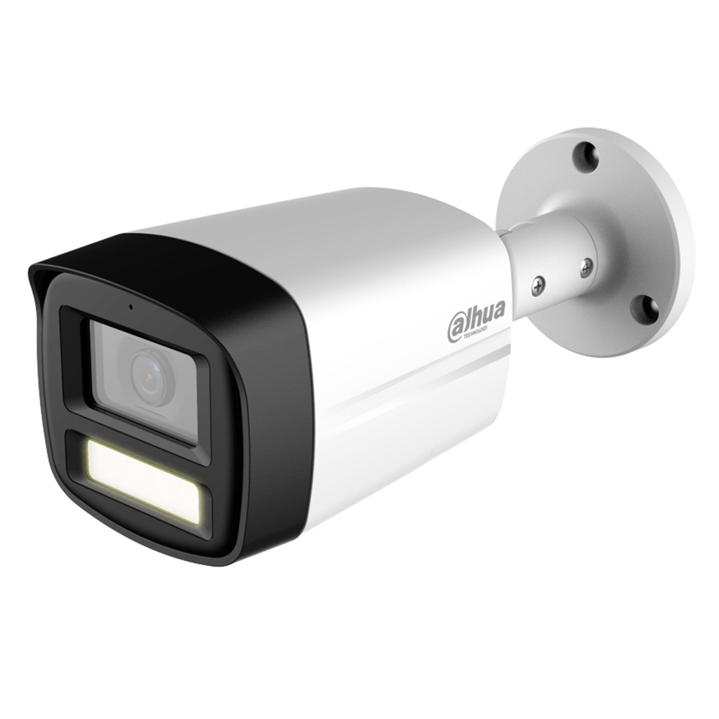 [DH-HAC-HFW1200TLMN-IL-T-0280B-DIP] Dahua - Cámara Bullet HDCVI 1080P [2MP] Lente 2.8mm Smart Dual Light Audio Bidireccional [Serie Lite]