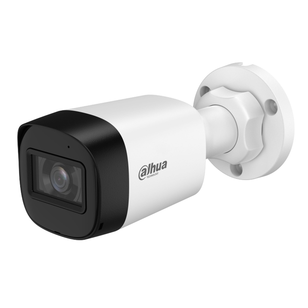 [DH-HAC-HFW1500RLN-A-0280B-S3-DIP] Dahua - Cámara Bullet HDCVI 5MP Lente 2.8mm Smart IR 30m con Micrófono [Serie Lite]