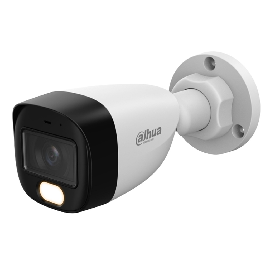 [DH-HAC-HFW1509CN-A-LED-0280B-S3] Dahua - Cámara Bullet HDCVI 5MP Lente 2.8mm Full-color Luz Cálida 30m con Micrófono [Serie Lite]