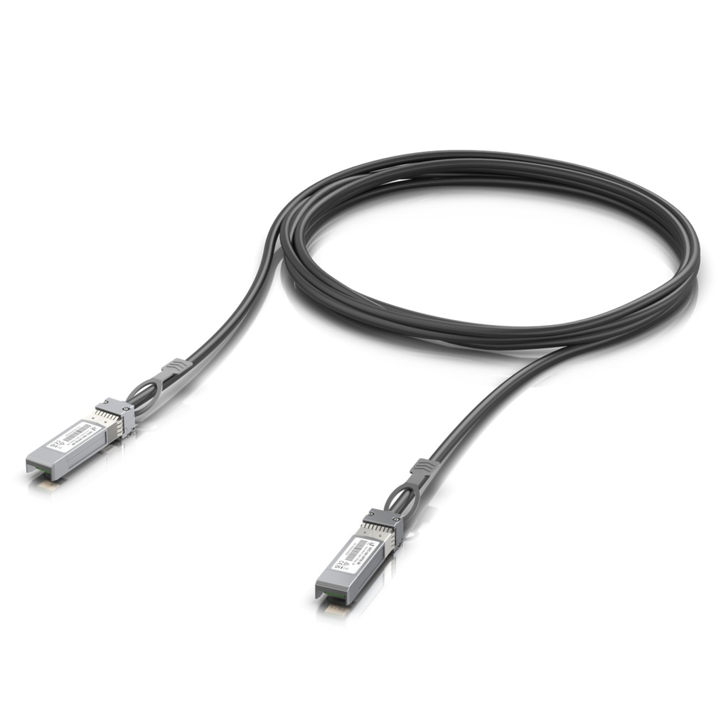 [UACC-DAC-SFP10-1M] Ubiquiti - Cable DAC de Cobre SFP+ a SFP+ de 1 m, Enlace Directo de Hasta 10 Gbps, Compatible con Interfaces SFP+/SFP y Velocidades de 10G/1G