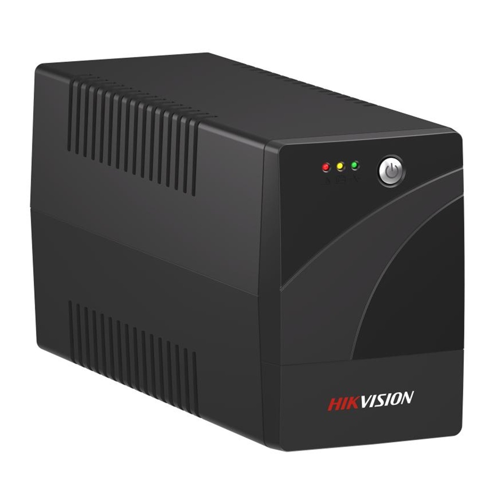 [DS-UPS1000-R/X] Hikvision - UPS de Respaldo 1000VA / 600W 120V 6 Tomas NEMA 5-15R (4 con Respaldo + 2 sin Respaldo) Batería Integrada 12V/9Ah Transferencia ≤10 ms Protección contra Sobrecarga y Descarga Indicador LED + Alarma Sonora