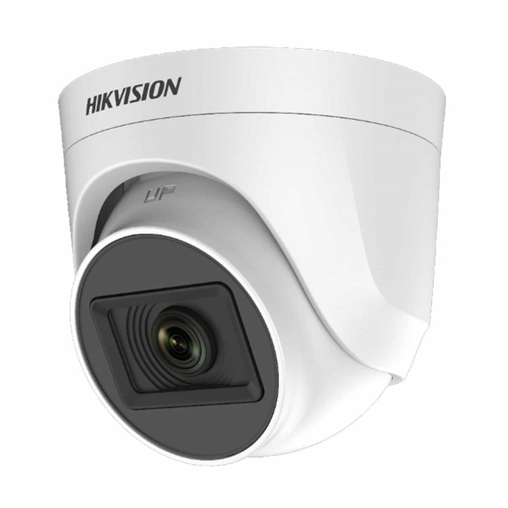 [DS-2CE76D0T-ITPFS(2.8mm)] Hikvision - Cámara HD Domo con Audio 1080P [2MP] Lente 2.8mm [Plástico]