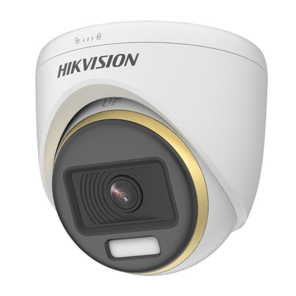 [DS-2CE70DF3T-MF(2.8mm)] Hikvision - Cámara HD Domo ColorVU 1080P [2MP] Lente 2.8mm [Metalico]