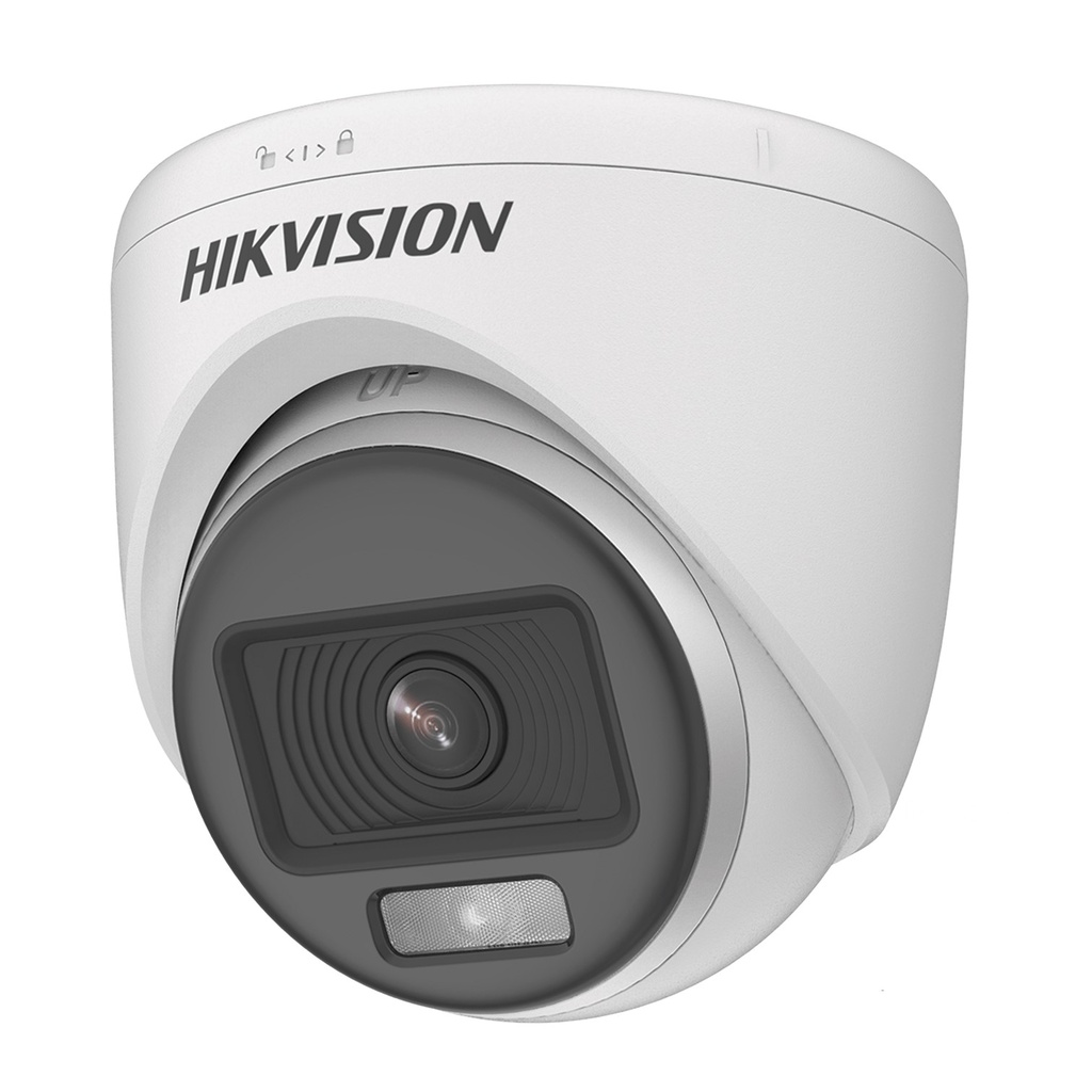 [DS-2CE72DF0T-F(2.8mm)] Hikvision - Cámara HD Domo ColorVU 1080P [2MP] Lente 2.8mm [Metal/Plastico]
