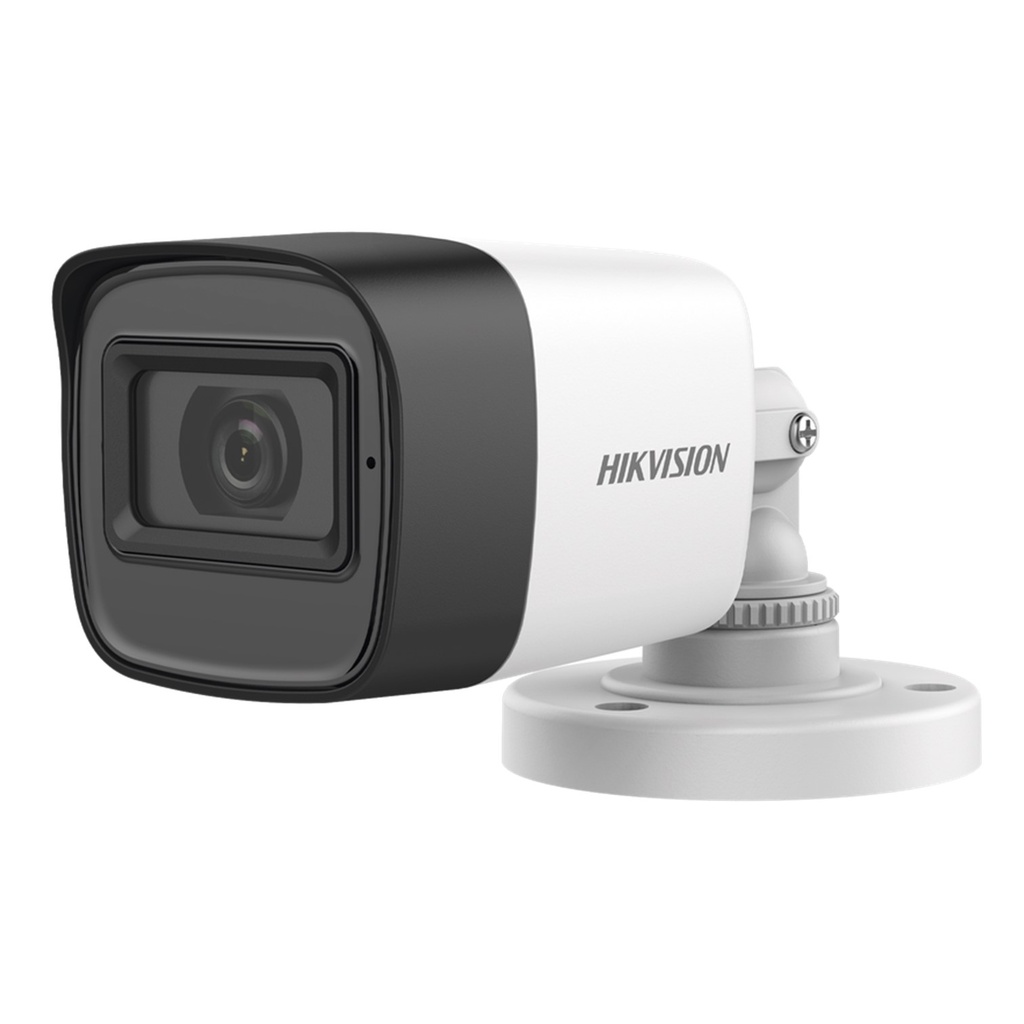 [DS-2CE16D0T-ITPFS(2.8mm)] Hikvision - Cámara HD Bullet con Audio 1080P [2MP] Lente 2.8mm [Plástico]