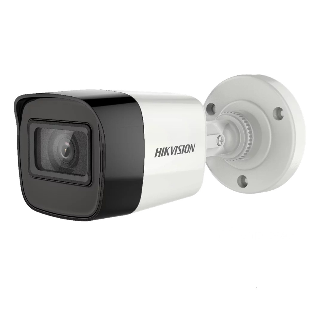 [DS-2CE16H0T-ITPFS(2.8mm)] Hikvision - Cámara HD Bullet con Audio 3K [5MP] Lente 2.8mm [Plástico]