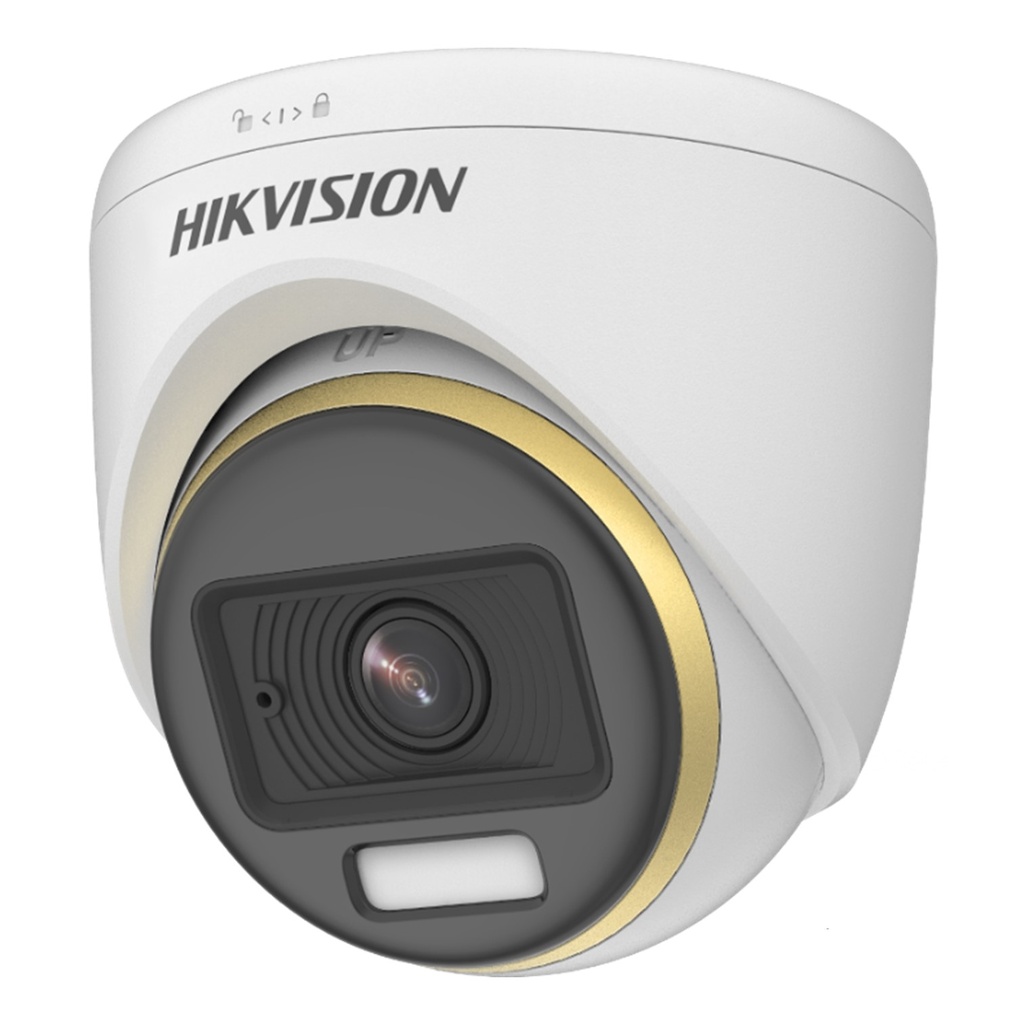 [DS-2CE70DF3T-MFS(2.8mm)] Hikvision - Cámara HD Domo ColorVU 1080P [2MP] Lente 2.8mm [Metalico]