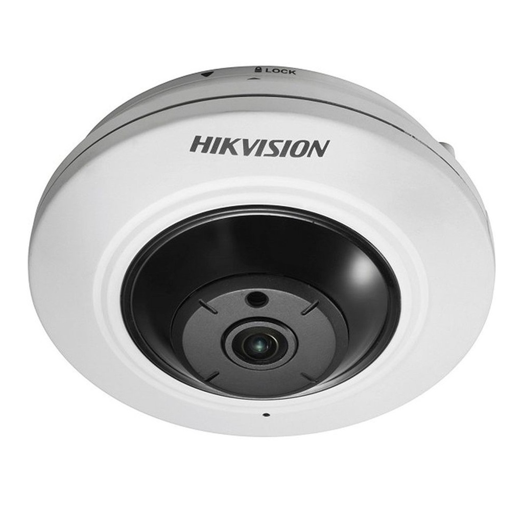 [DS-2CD2955FWD-IS] Hikvision - Cámara HD Domo Fisheye IP 3K [5MP] Lente 1.05mm [Metal/Plástico]