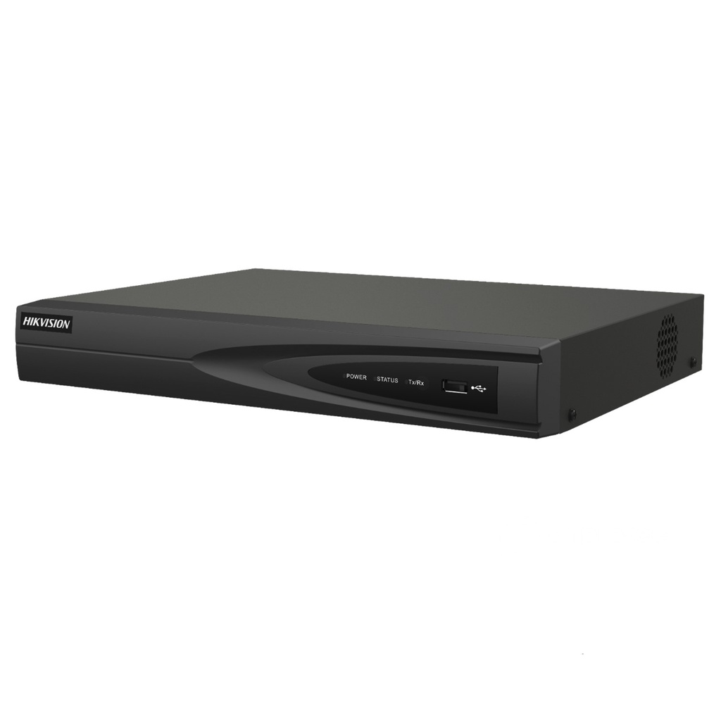 [DS-7604NI-Q1/4P(STD)(D)] Hikvision - NVR 4K [8MP] 4 Canales IP 4 Puertos POE Salida de vídeo 4K