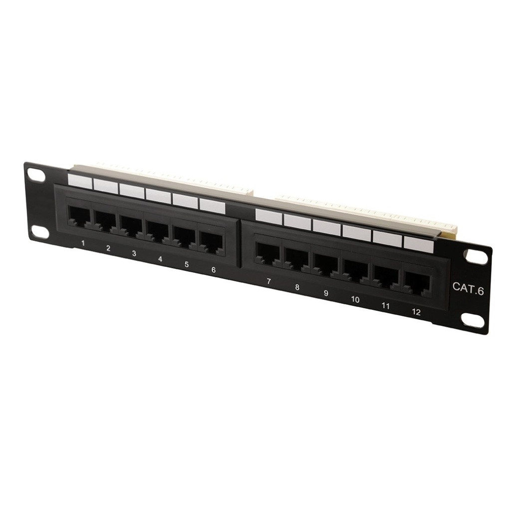 [WP-PPC6-12] Wireplus - Patch Panel 12 Puertos Categoria 6