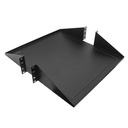 [B-19x19-2P2U-L] Onlink - Bandeja 19" Lisa 19x19 [2U] para Montaje en Rack 2 Postes [Compatible con Racks R-22U-A2P y R-42U-A2P] [Negro]
