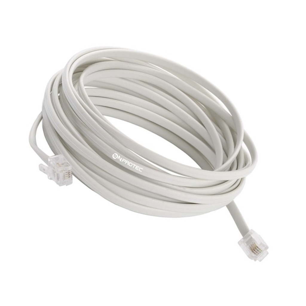 [WP-CBL-TLF-10M] Wireplus - Cable Telefonico Plano [10 Metros]