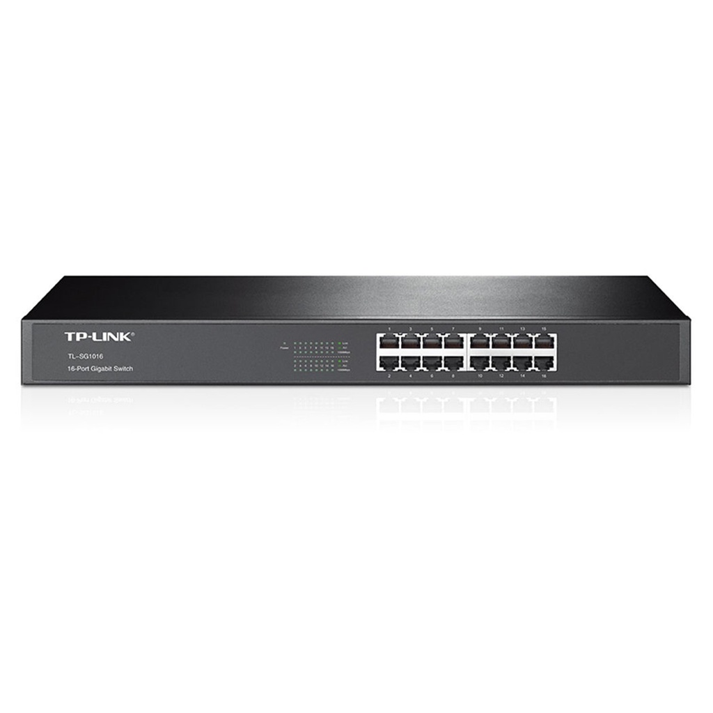 [TL-SG1016] TP-Link - Switch para Montaje en Rack de 16 Puertos a Gigabit