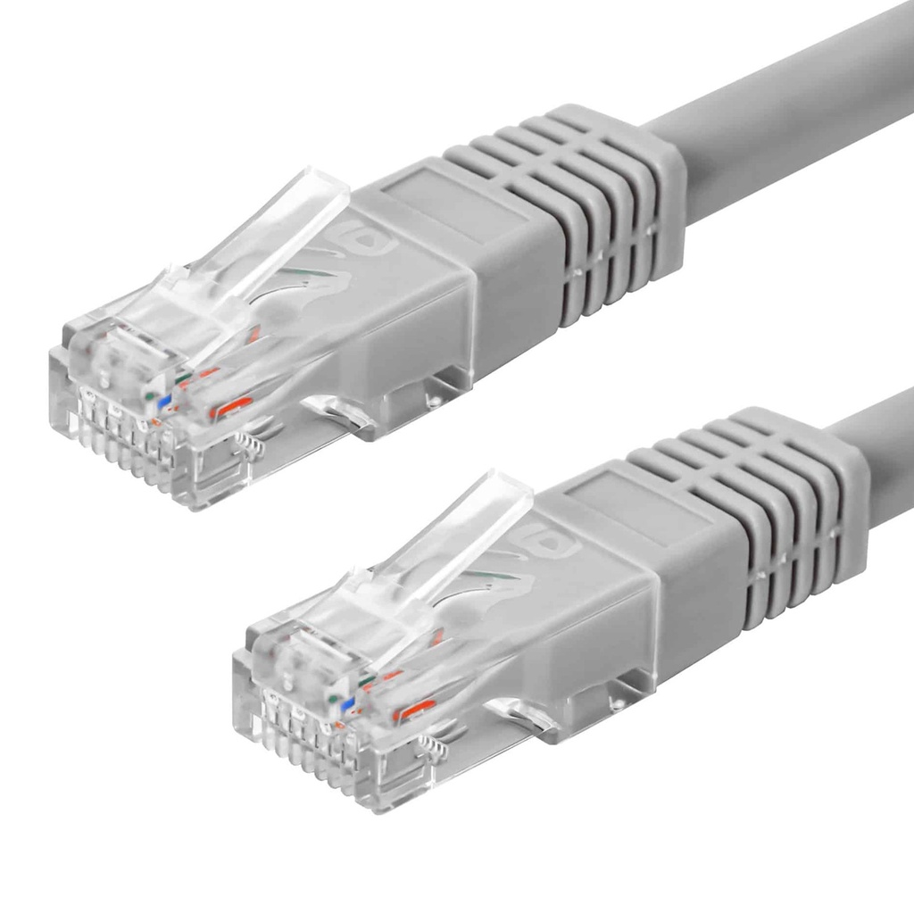 [WP-PC-C5E-1GRAY] Wireplus - Patch Cord UTP CAT5e (Categoria 5e) (Gris) [1 Metro] [Unidad]