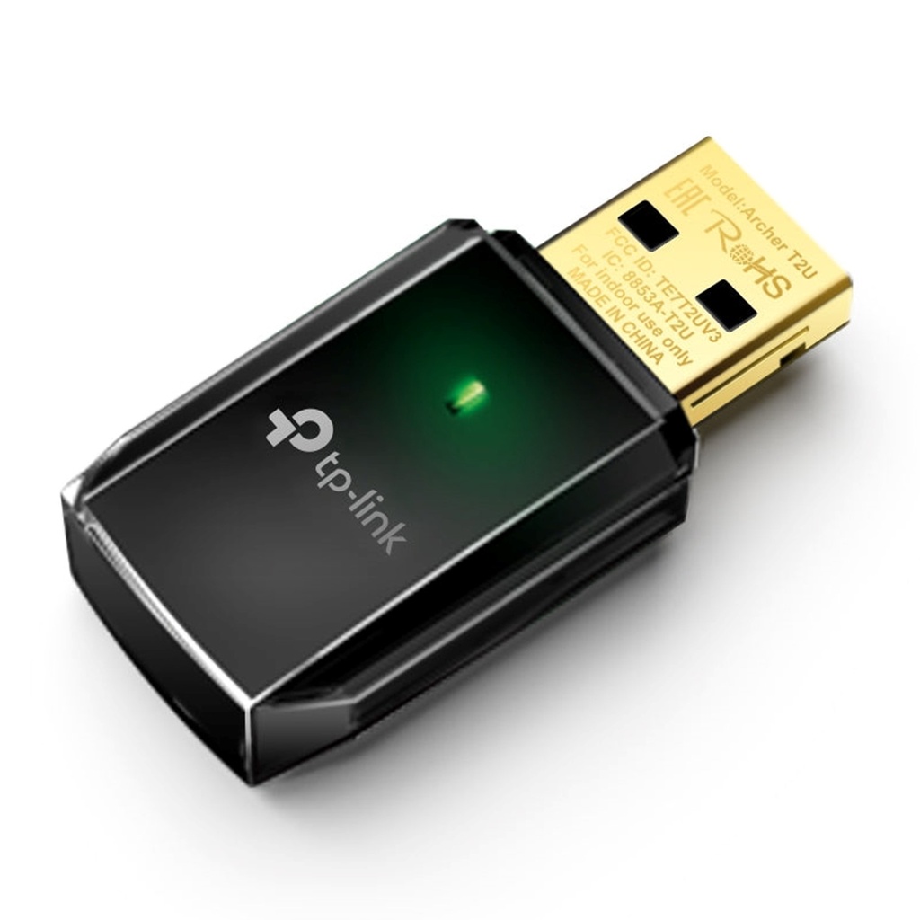 [T2U-ARCHER] TP-Link - Adaptador USB Inalambrico WiFi Doble Banda de Alta Ganancia AC600