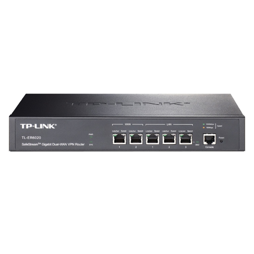 [TL-ER6020] TP-Link - Router Balanceador de Carga VPN Gigabit 2 Puertos WAN Rackeable 