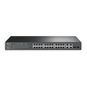 [TL-SL2428P] TP-Link - Switch Inteligente JetStream de 24 Puertos POE 10/100Mbps + 4 Puertos Gigabit [Omada]