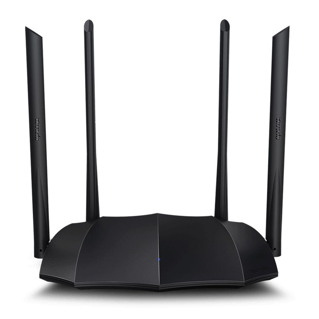 [AC8] Tenda - Router Inalambrico WiFi Doble Banda Gigabit AC1200 MU-MIMO 4 Antenas 6dBi