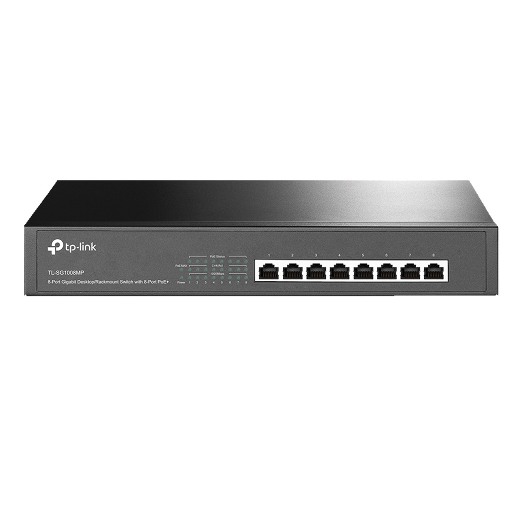 [TL-SG1008MP] TP-Link - Switch de Escritorio/Rack de 8 Puertos a Gigabit POE