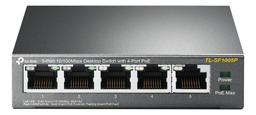 [TL-SF1005P] TP-Link - Switch de Sobremesa con 5 Puertos a 10/100 Mbps POE