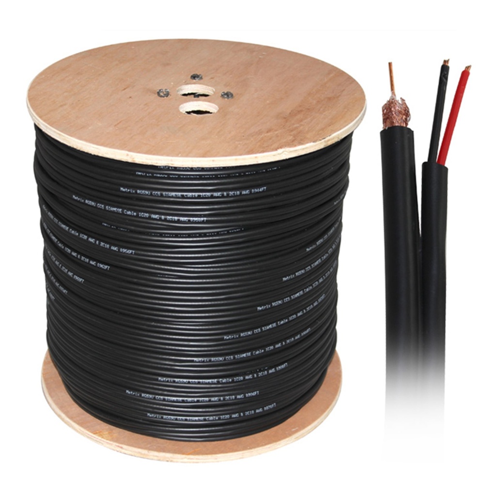 [DS-1LC1SCA2C-200B] Hikvision - Cable Coaxial RG59 [Bobina 200 Metros]