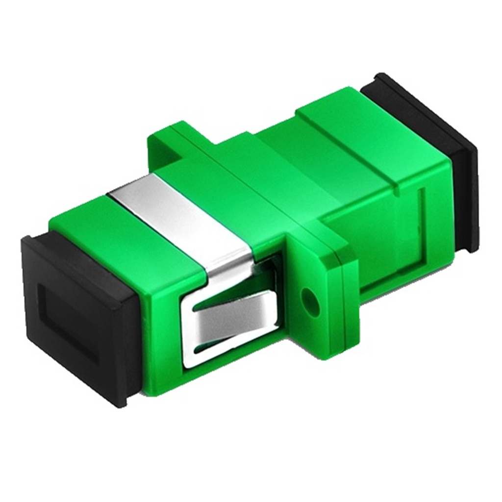 [WPF-ADPT-SCAPC] Wireplus - Adaptador - Puente - Acoplador de Fibra Optica SC-APC Verde [Unidad]