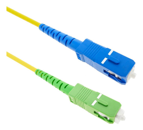 [WPF-PC-APCUPC-5] Wireplus - Patch Cord Fibra Optica SC/APC a SC/UPC G652D [Verde a Azul] [5 Metros]