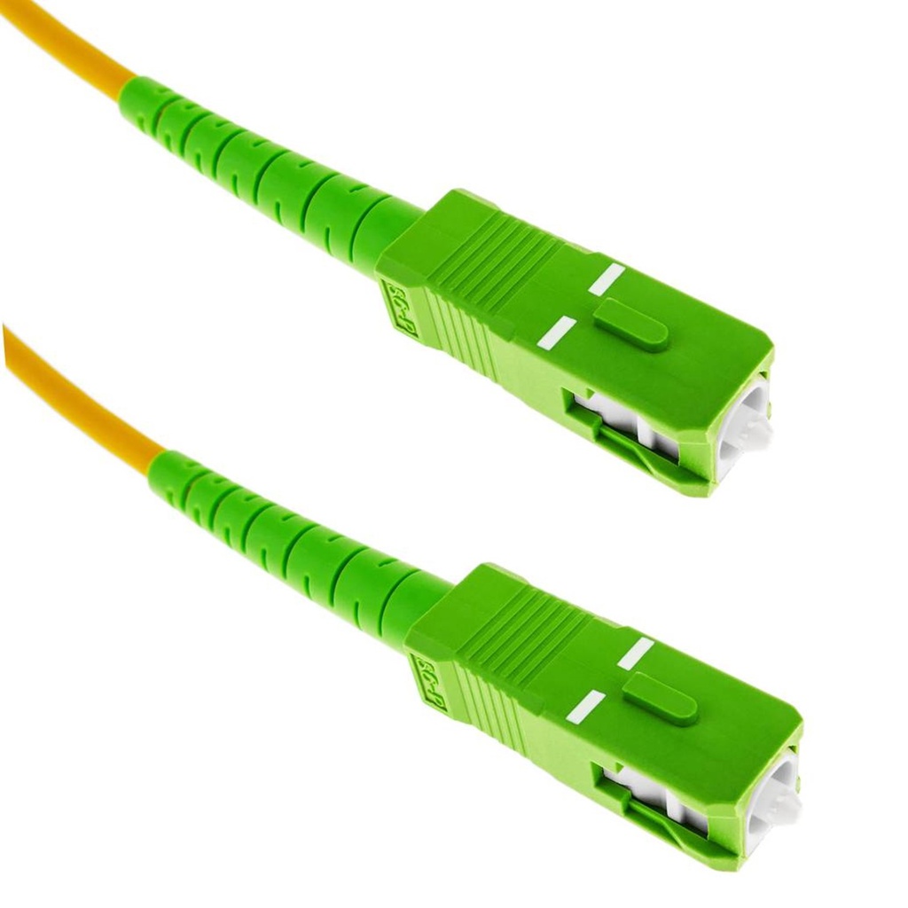 [WPF-PC-APCAPC-5] Wireplus - Patch Cord Fibra Optica SC/APC a SC/APC G652D [Verde a Verde] [5 Metros]