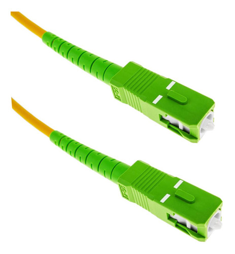 [WPF-PC-APCAPC-10] Wireplus - Patch Cord Fibra Optica SC/APC a SC/APC G652D [Verde a Verde] [10 Metros]