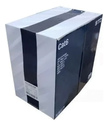 [STC-CAT6-305B] STC- Cable UTP CAT6 (Categoria 6) CCA Interior (Azul) [Caja 305 Metros]