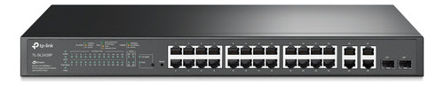 [TL-SG2428P] TP-Link - Switch Smart Gigabit JetStream de 24 Puertos PoE y 4 ranuras SFP [Omada]