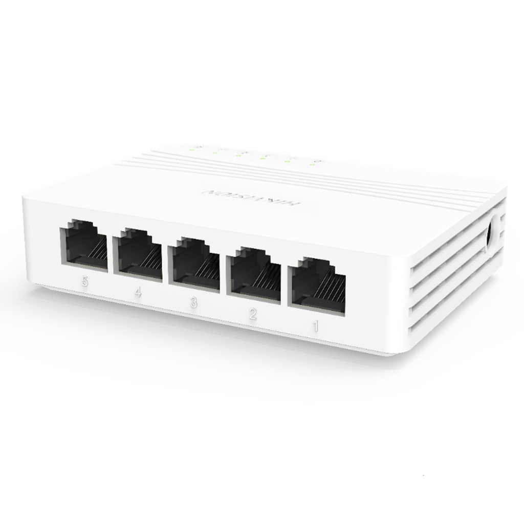 [DS-3E0505D-E] Hikvision - Switch de Escritorio de 5 Puertos a Gigabit
