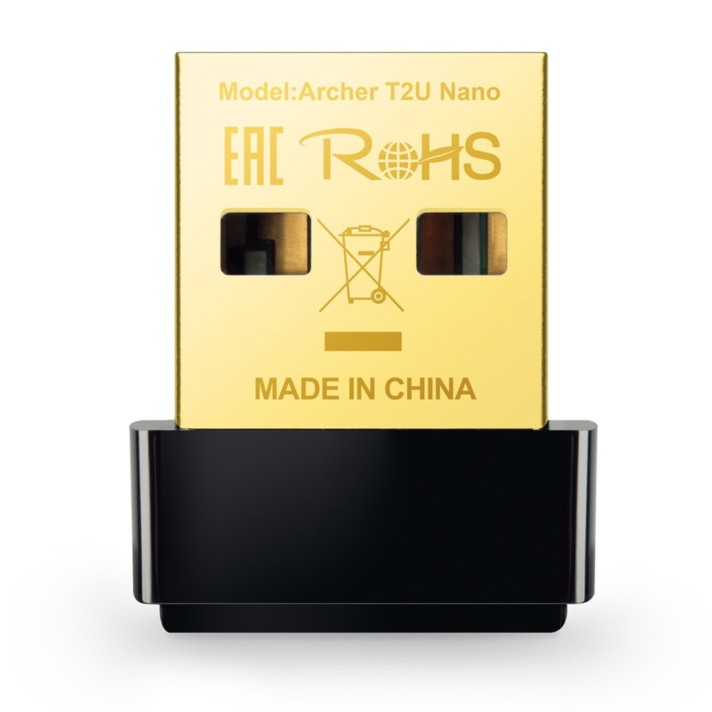 [T2U-NANO-ARCHER] TP-Link - Adaptador USB Inalambrico WiFi Doble Banda de Alta Ganancia AC600 