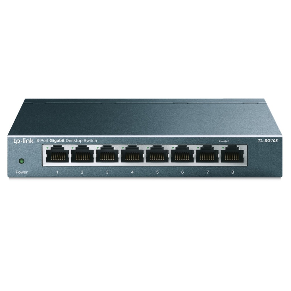 [TL-SG108] TP-Link - Switch de Escritorio de 8 Puertos a Gigabit 