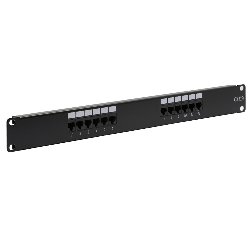 [STC-5EPP12] STC- Patch Panel 12 Puertos CAT5E CAT5e (Categoria 5e)