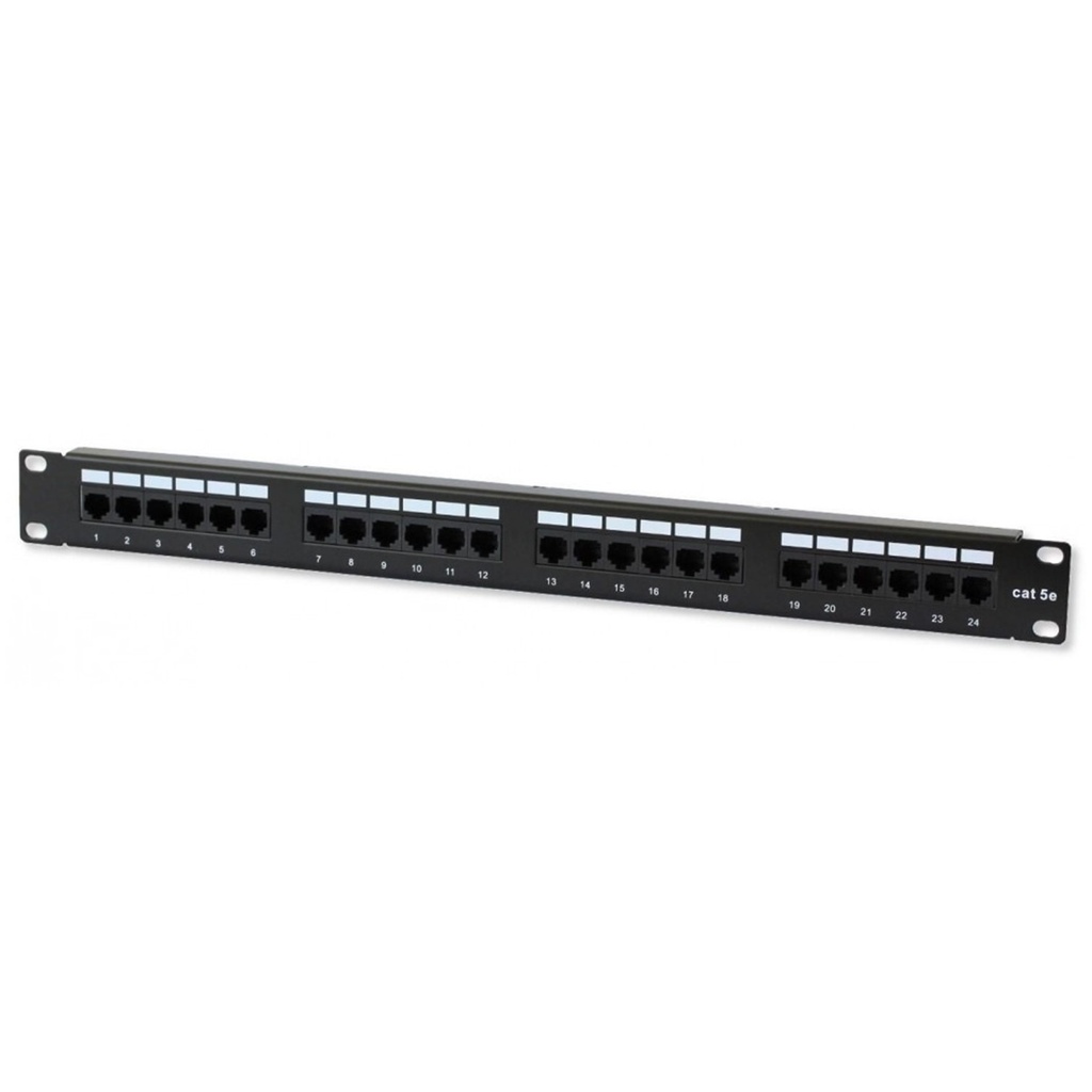 [STC-5EPP24] STC- Patch Panel 24 Puertos CAT5E Categoria 5E