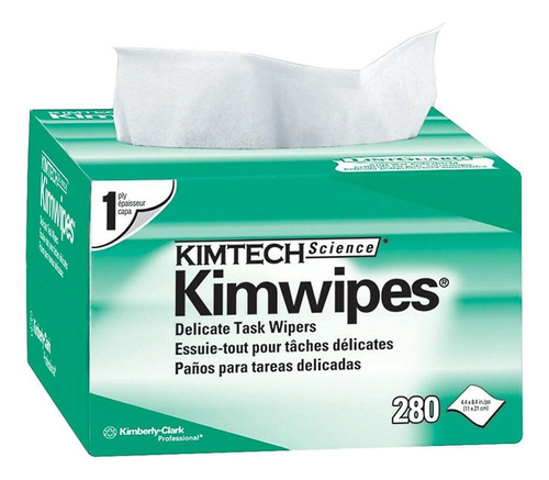 [Kimwipes] Kimberly-Clark - Toallitas Secas de Limpieza Fibra Kimwipes [280 Unidades]