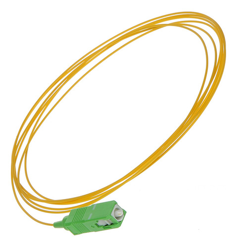 [WPF-CON-PIG-SCAPC] Wireplus - Pigtail 1 Conector SC-APC 0.9mm Fibra Optica 1.5 Metros