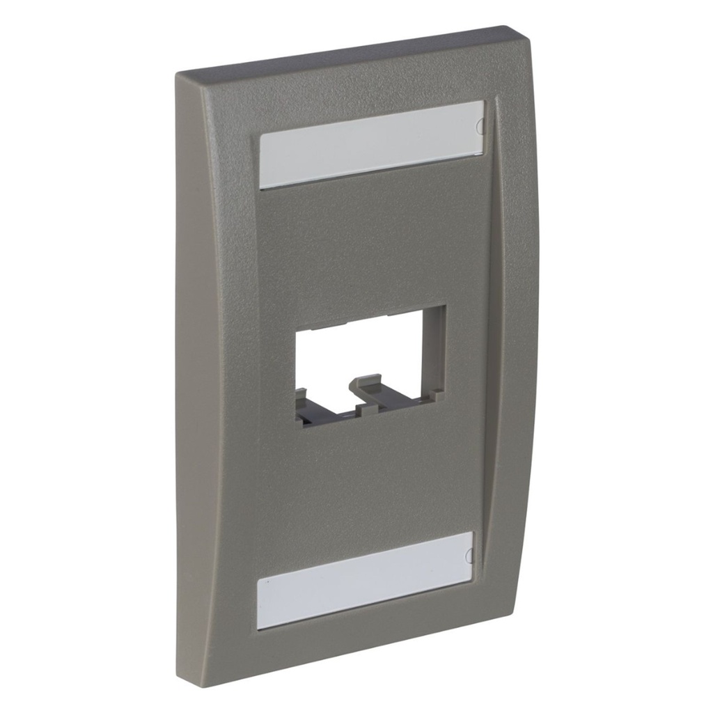 [CFPE2IGY] Panduit - FacePlate Ejecutivo 2 Toma Gris Pan-Net [Unidad]