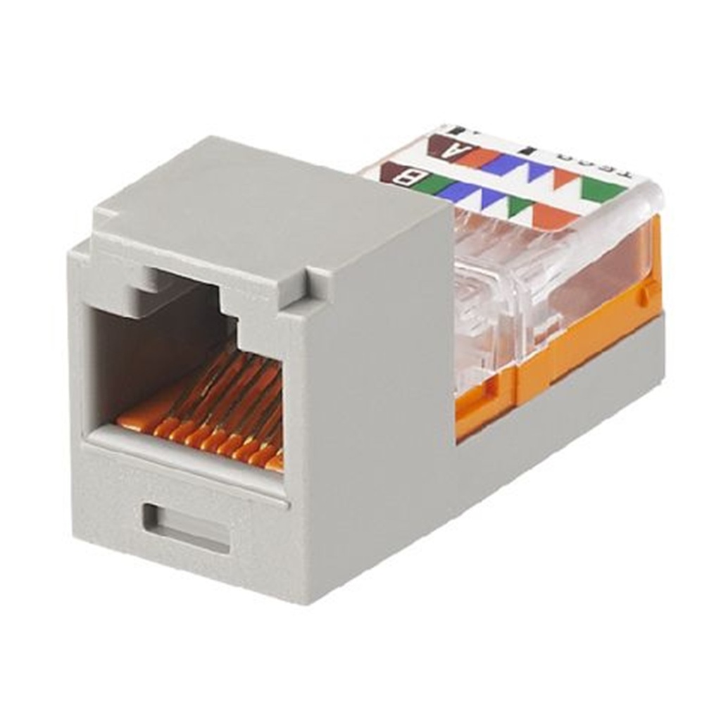[CJ588IGY] Panduit - Conector Jack Coupler RJ45 CAT5e (Categoria 5e) Pan-Net (Gris) [Unidad]