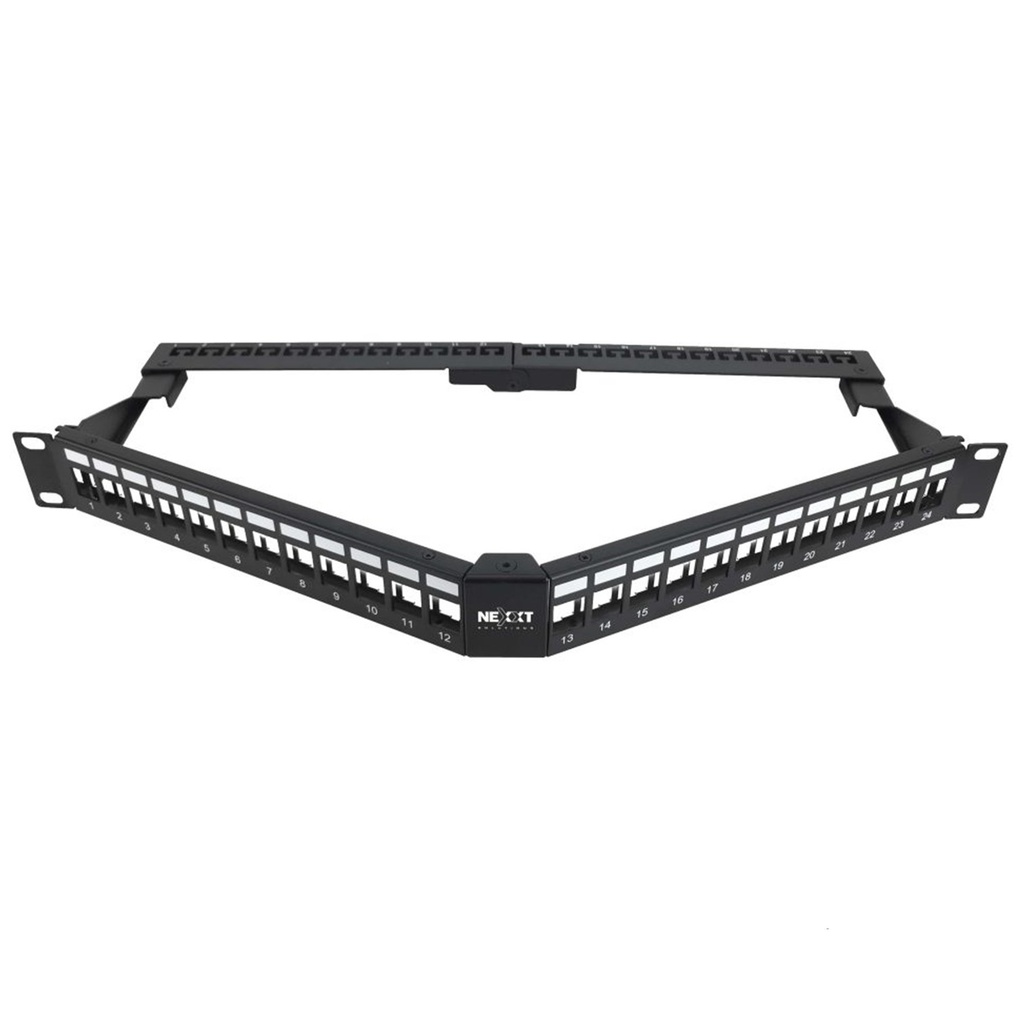[AW192NXT12] Nexxt - Patch Panel Modular Angular 24 Puertos 1U