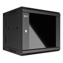 [AW222NXT03] Nexxt - Rack de Pared [12U] Cerrado Abatible con Puerta de Vidrio 600x550mm [Negro]