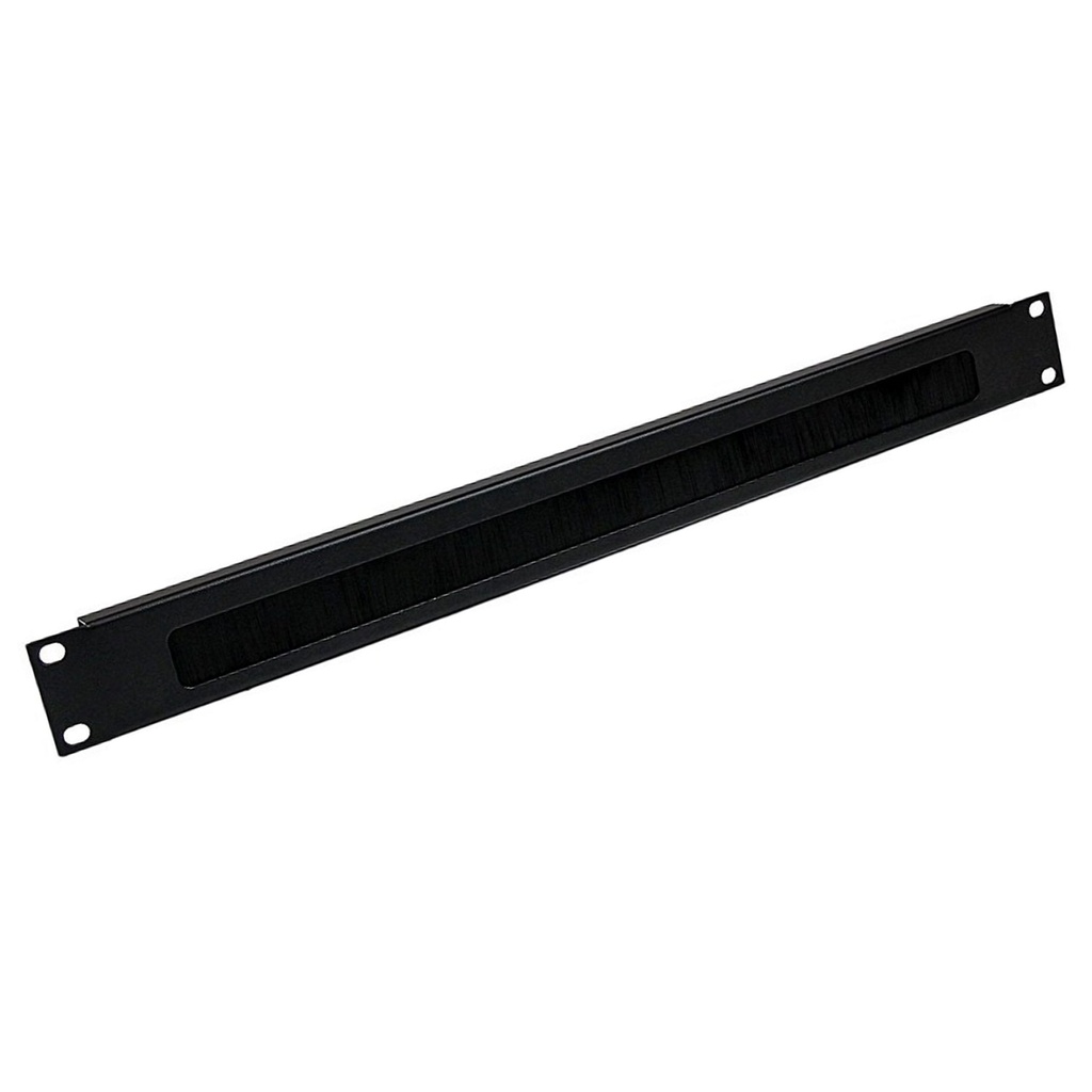 [PC1U] Onlink - Panel Organizador Pasacables con Cepillo Horizontal 1U 19" Metalico con Tornillos y Tuercas