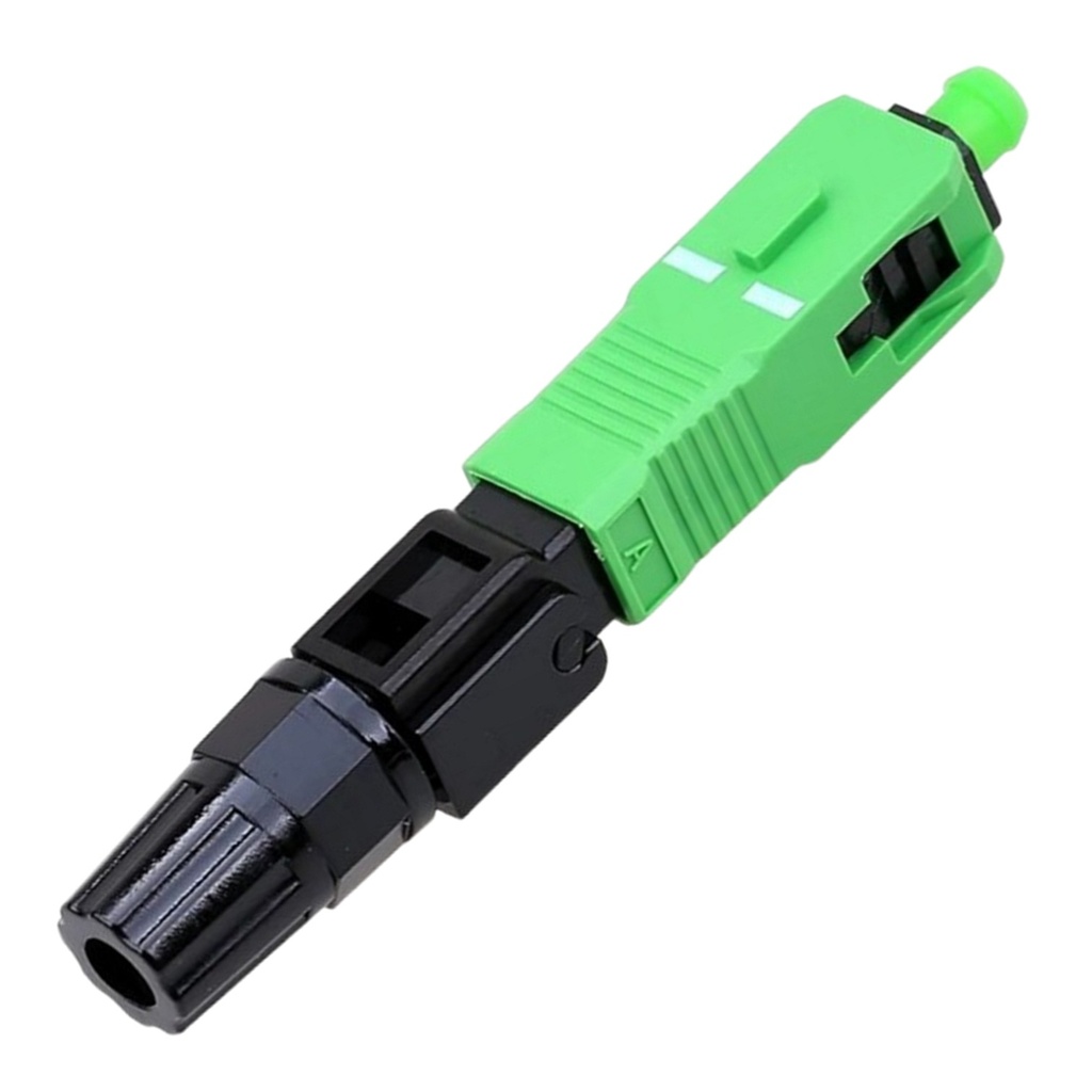 [WPF-CON-SCAPC] Wireplus - Conector de Fibra Optica FTTH SC-APC Verde [Unidad]