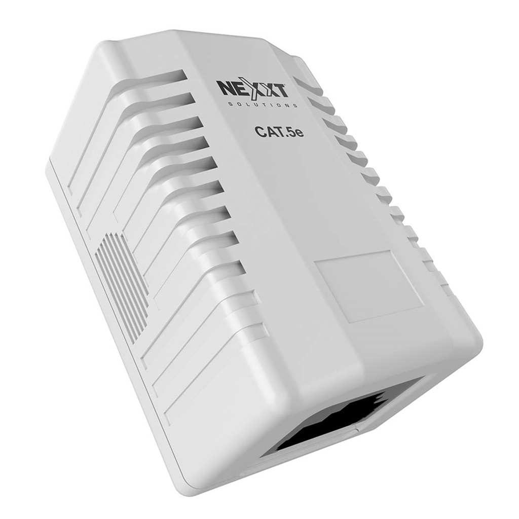 [AE180NXT03] Nexxt - Caja de Montaje Superficial RJ45 CAT5E 1 Puerto