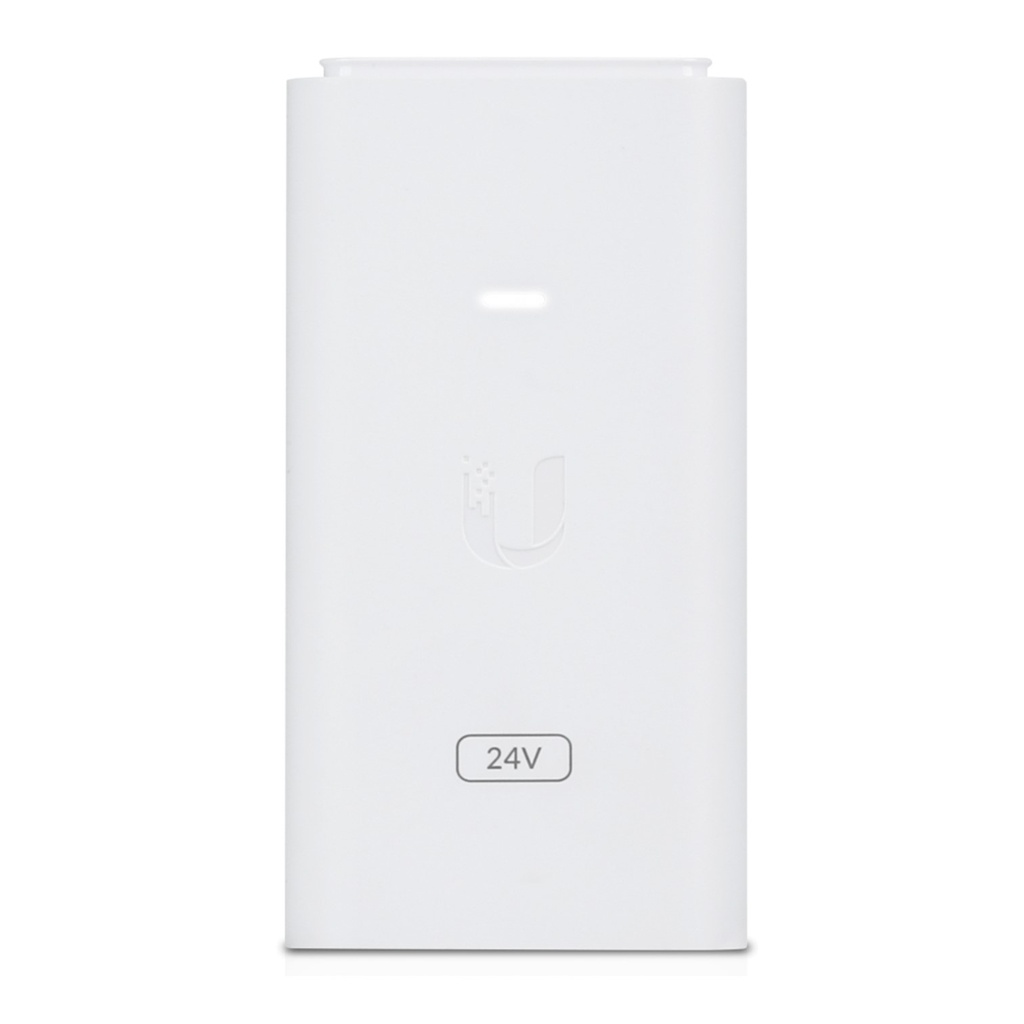 [POE-24-12W] Ubiquiti - Adaptador PoE Ubiquiti de 24 VDC 0.5A 12W [Blanco]