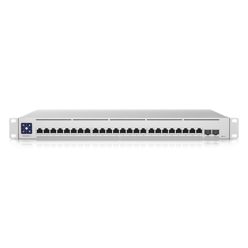 [USW-ENTERPRISE-XG-24] Ubiquiti - UniFi Switch Empresarial Capa 3 de 24 Puertos RJ45 de 10GbE y 2 Puertos SFP28 25G