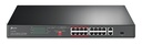 [TL-SL1218P] TP-Link - Switch para Montaje en Rack de 16 Puertos PoE 10/100 Mbps + 2 Puertos Gigabit