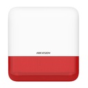 [DS-PS1-E-WB/Red] Hikvision - Sirena Inalámbrica con Estrobo Rojo para Exterior 110 dB AXPRO